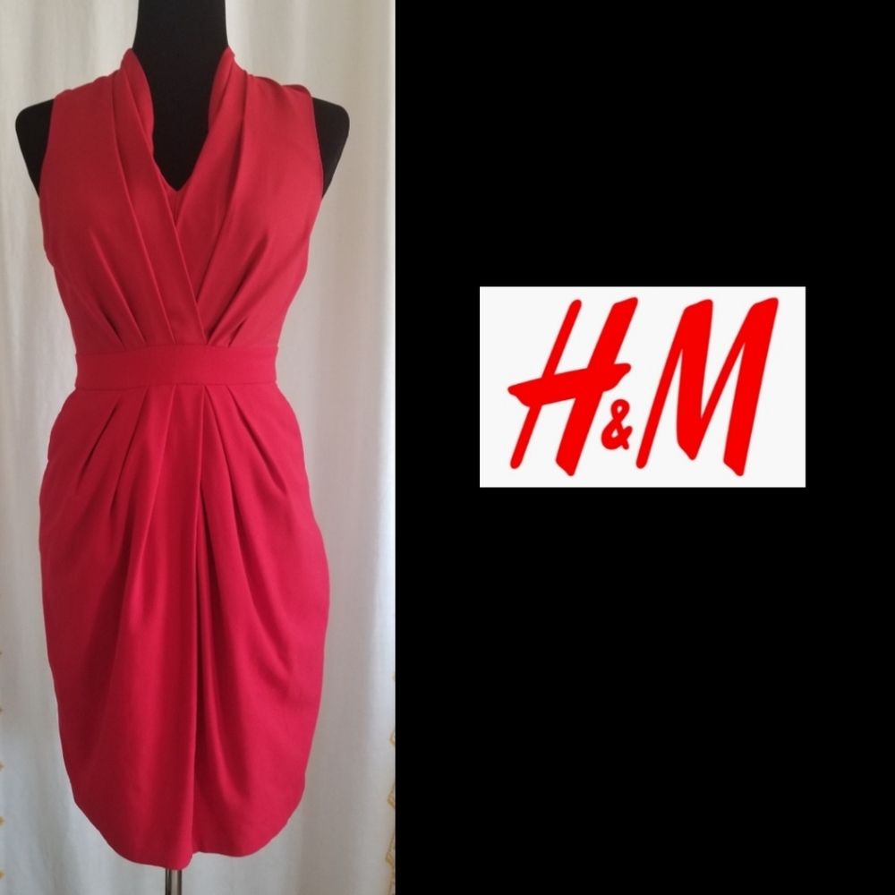 H&M Red Sleeveless Dress w/ Pockets